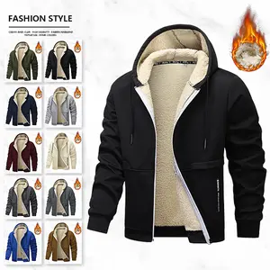 Men's Autumn Winter Fleece Lined Thermal Jacket Coat Sweater Fashion Style High Quality Fabric Warm Clothing