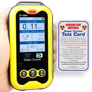 Geiger Counter +  Test Card | Upgraded 20-Year Sensor Life |  Detector | Beta, Gamma, & X-Rays | 10ft Drop Test Pass | Version 2.0 |