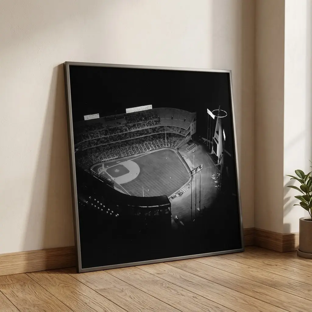 1966 Anaheim Angels ANGEL STADIUM Glossy Poster, No Frame