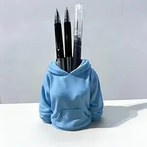 Hoodie Sweatshirt Pen Holder Multi Color Desk Organizer Stationery Storage Bucket Desktop Decorative Ornament for Easter Ages 12+