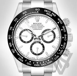 Rolex Daytona Black Bezel - White Index Dial - Oyster Bracelet