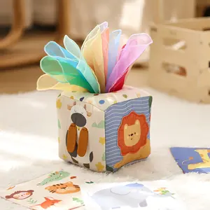 Tissue Box Toy for Youngsters - Multifunctional, Educational Finger Exercise & Soothing Plaything, Mixed ColorsChristmas stocking stuffers,Christmas stocking stuffers