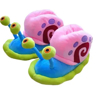 Unisex Snail Slippers Cartoon Home Indoor Sneaker Slippers Warm Plush