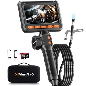 360°  Articulating Borescope with 5.5FT Semi-Rigid Cable 32GB Card , Two-Way HD Waterproof Endoscope  Camera with Light , for Car Accessories, Home Checks, Detecing Tools