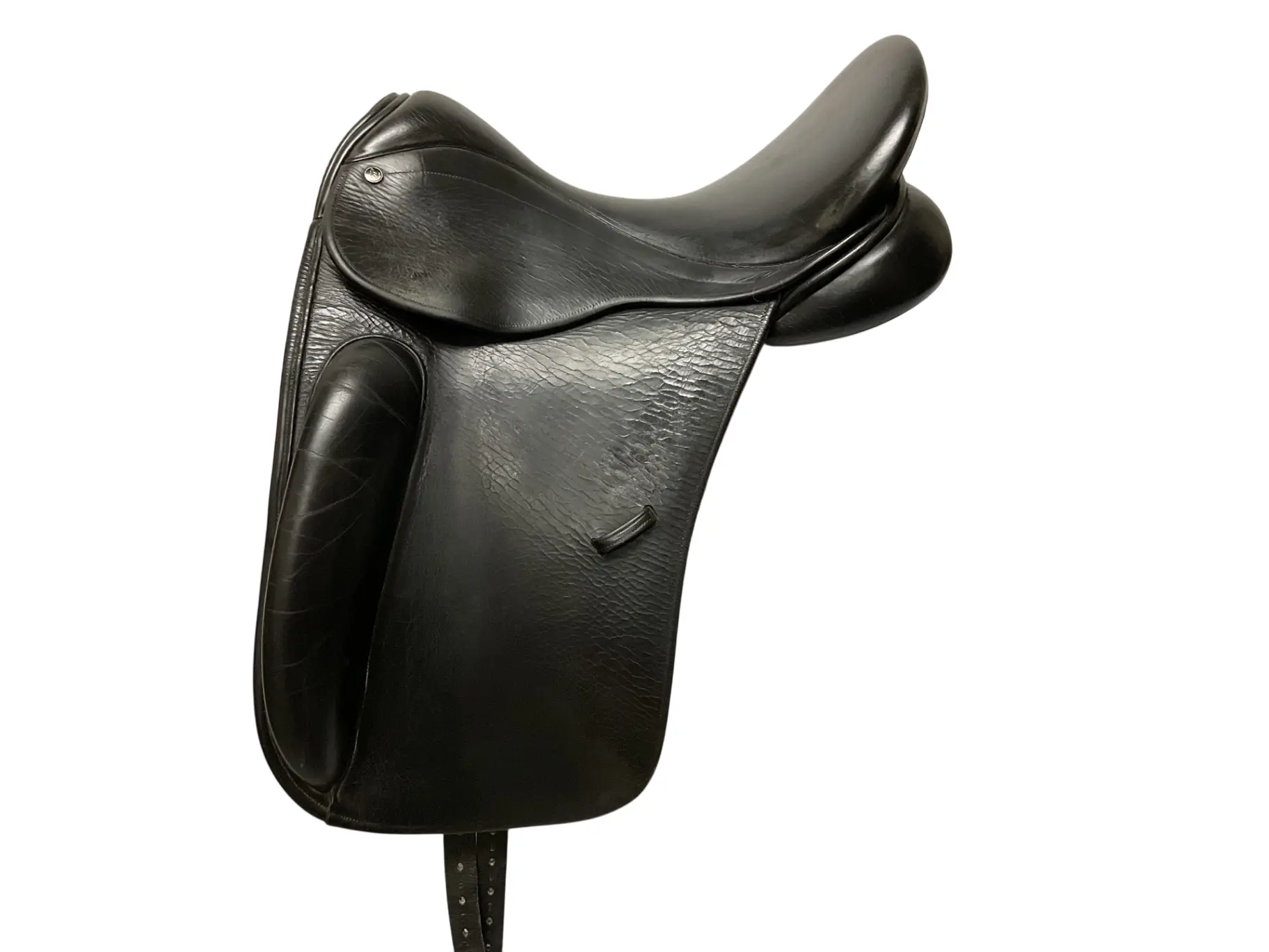 County Perfection Horse Riding Dressage Saddle, 17 in NM, Black Equestrian Leisure Sports Equipment