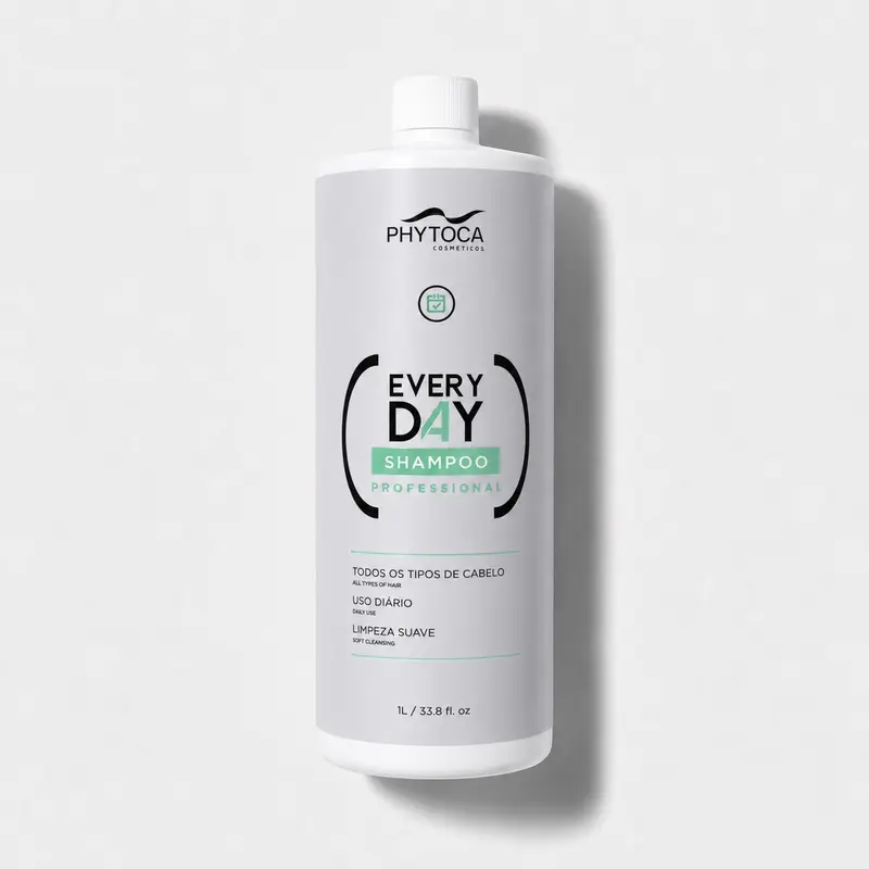 Phytocain Every Day Shampoo 1L - Lightweight Cleanser for Daily Use - Suitable for All Types of Hair
