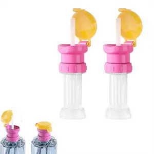 3Pcs-Kids Water Bottle Spout Adapter with Straw, Spill-Proof BPA Free Universal Silicone Conversion Lid, Reusable Toddler Drink Converter for Travel, Picnic, Outdoor Road Trips & Family Outings, Drinkware, Universal Fit for Most Bottle Mouths