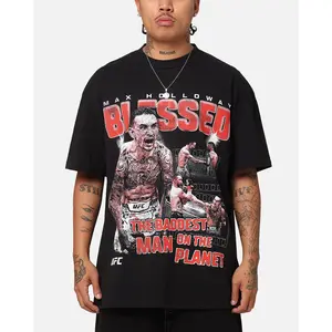 UFC By Culture Kings Max Holloway Baby I'm Blessed Heavyweight T-Shirt Black