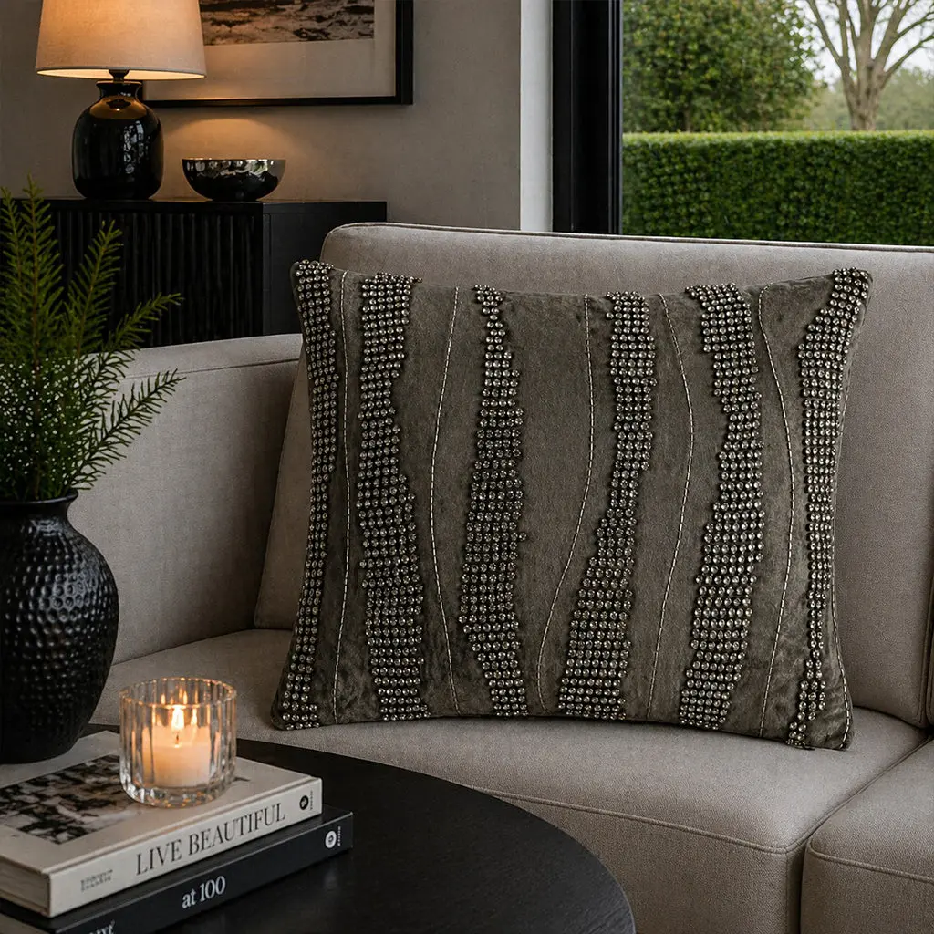 Christi Bedazzled Crystal Lumbar Pillow