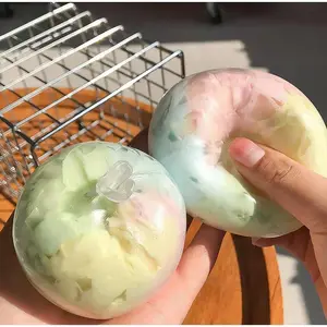 Mint Dark Chocolate Handmade Ball Anti Stress Squeeze Sensory Fidget Mint Black Crispy Ball Stress Relief Simulate Sensory Toy