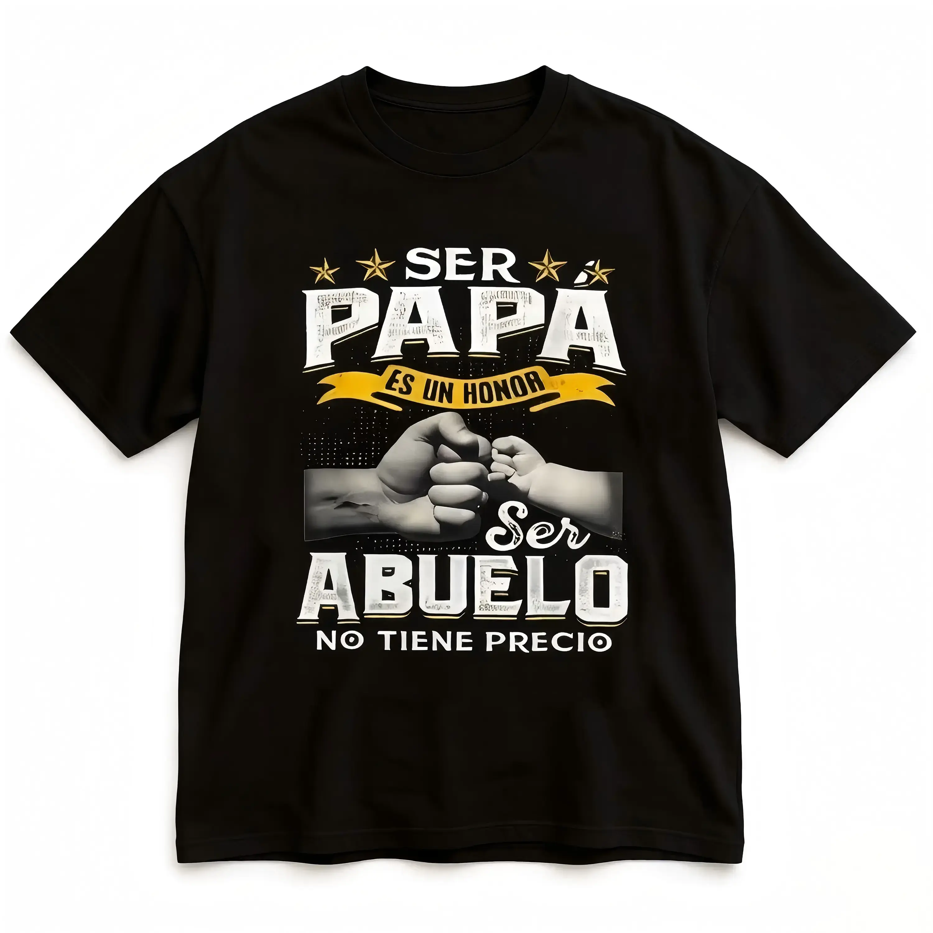 Funny Grandpa Shirt, Gift For Grandfather, Ser Papa Es Un Honor Ser Abuelo No Tiene Precio Spanish T-Shirt Menswear Casual Cotton Top Classic Fabric
