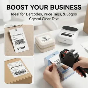 3840 Pcs Thermal Labels Bulk Pack (1.18"x0.78") - Waterproof Stickers Compatible with Phomemo M110/M220, Perfect for Small Business & Home Organization