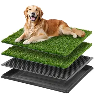 LOOBANI 16“x20"Pet Potty Tray, Washable Pee Pads For Dogs, Potty Training Dog, Potty Training For Dogs, Dog Potty Training, Puppy Pee Pad Tray, Potty Tray For Dogs, Puppy Grass Pee Pads, Washable Puppy Pads, Pet Pee Tray