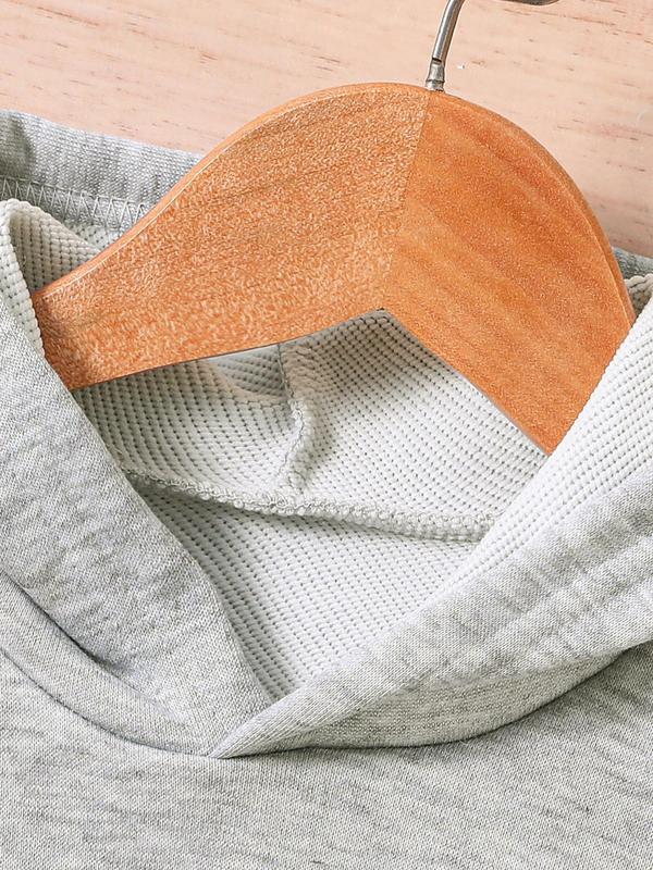 Newborn Baby Boy Girl Hoodie Set, Long Sleeve Cartoon Letter Print Romper Pants, Casual Fashion Infant Clothing for Daily Wear