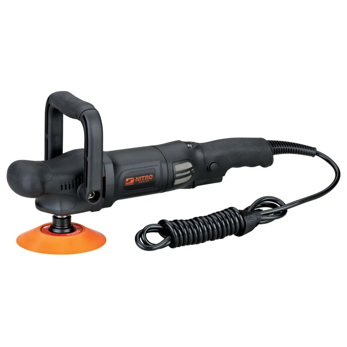 Dynabrade DYN-RB3 Rotary Polisher - 1800-4800 RPM, 1000W, 4.8 lbs, 5 in Hook-Face Backup Pad, 5-8 in Dia, Right Angle, Soft Start Power Buffer Tool