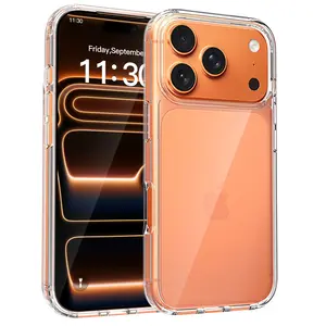 Transparent iPhone Case Series, Wireless Charging Support, Anti-Drop Design, High-Quality Protection for Multiple Models