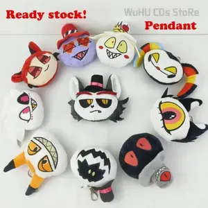 30CM Cartoon Alastor Angel Dust Plush Toy Hazzbin Cosplay Hotel Pendant Fantasy Props Xmas Birthday Gift Soft Stuffed Mascot