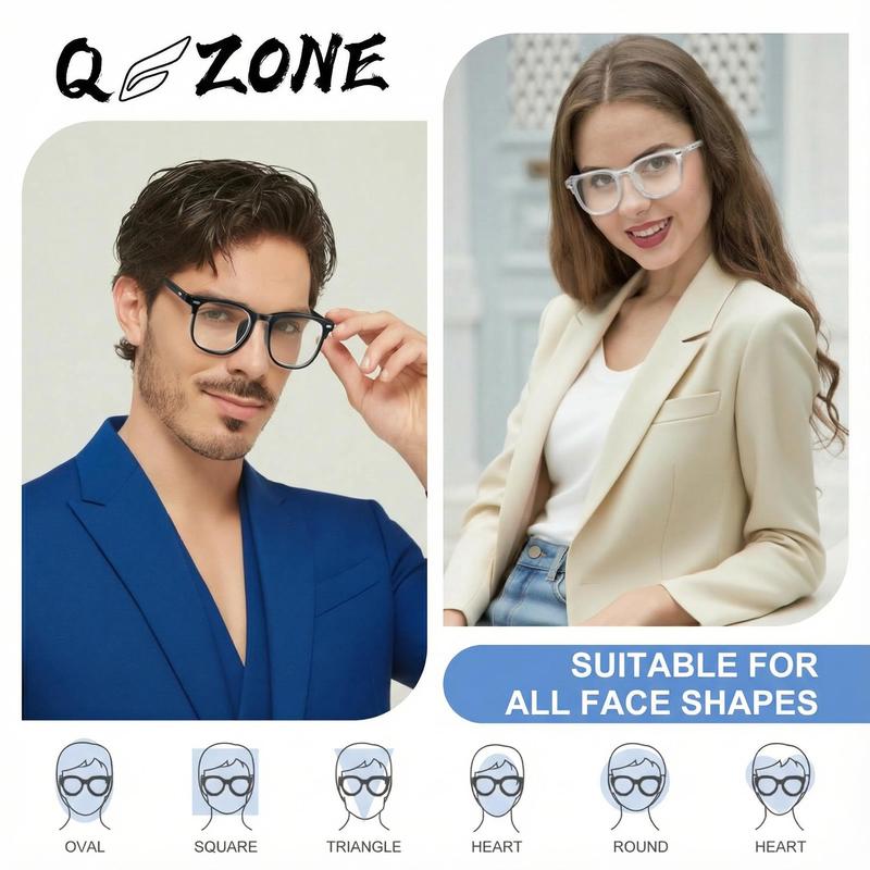 1/2 Pack Blue Light Blocking Reading Glasses for Women Men Fashion Computer Gaming TV Eyeglasses Office Work Party Daily Glasses, Birthday Gifts