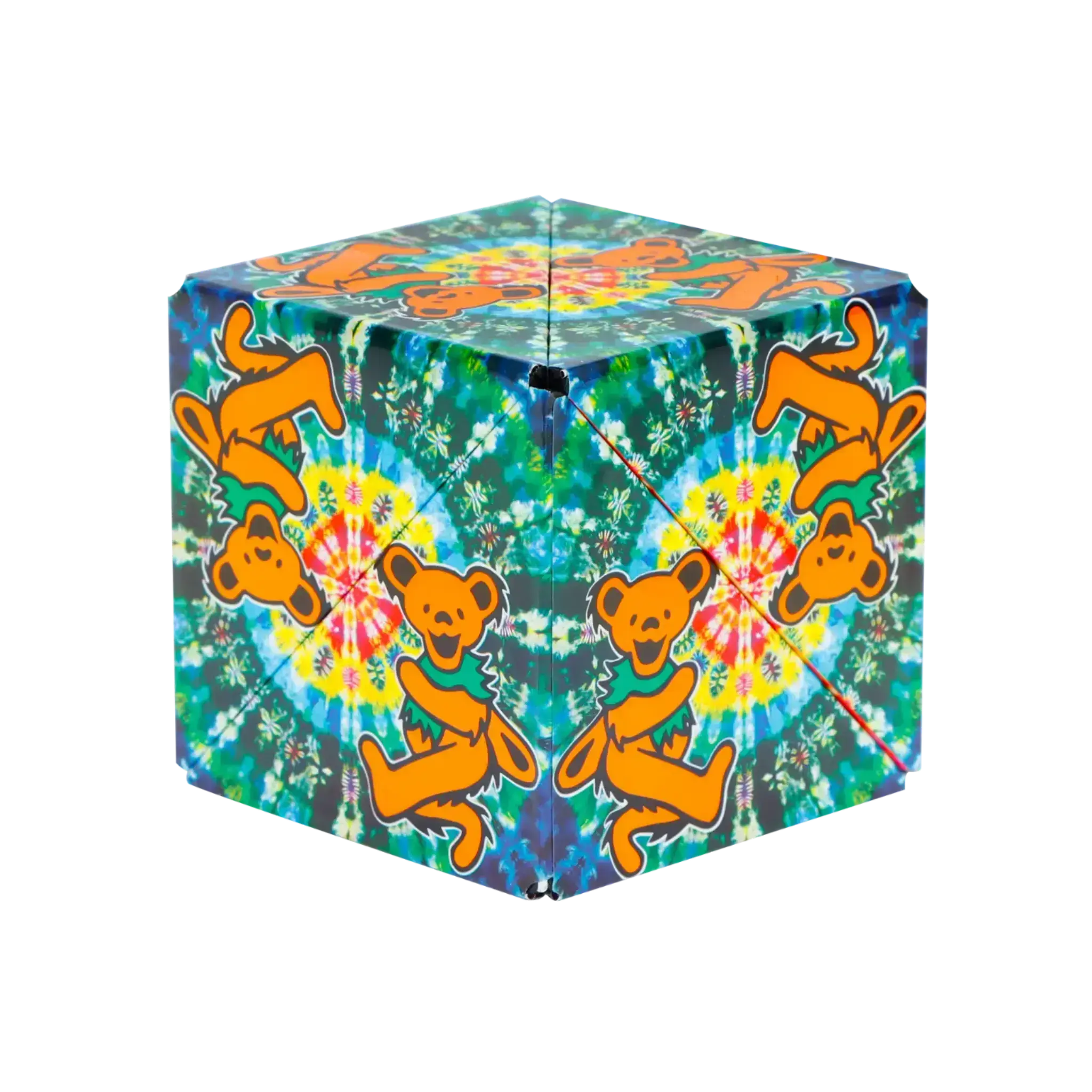SHASHIBO Grateful Dead Series Shashibo Magnetic Puzzle Cubes Infinity Cube Redi Cube 36 Rare Earth Magnets 70 Geometric Shapes Recyclable ABS Plastic Teardrop Stickers