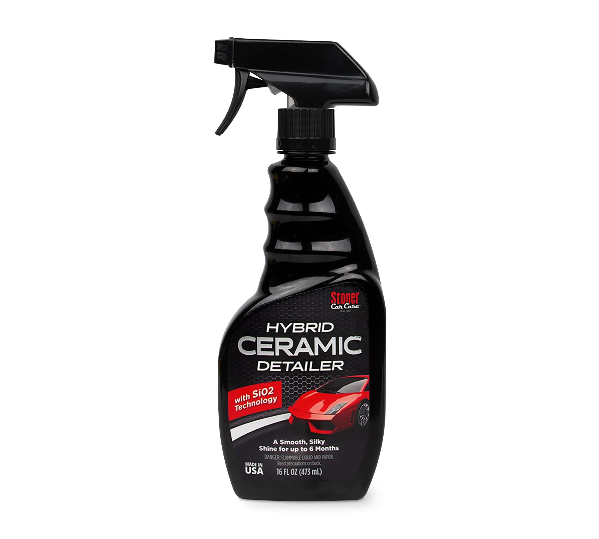 Stoner Car Care Hybrid Ceramic Detailer Car Wax Polish, 16 fl oz SiO2 Technology Waterless Spray Ceramic Coating, Mobile Detailing Use, Long-Lasting Protection, Silky Shine, 100% Satisfaction Guarantee