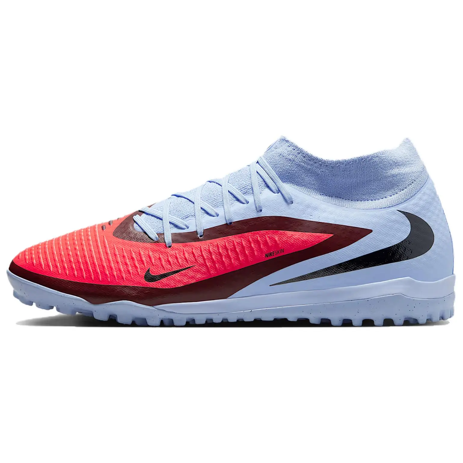 Nike Phantom 6 Soccer Shoes Men's Blue Red Versatile Comfort HQ2277-400