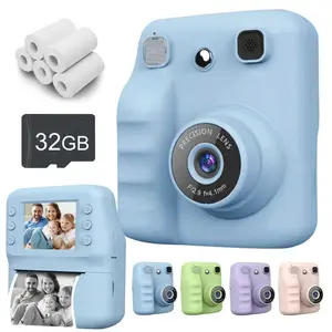 Instant Camera, Multifunctional 1080P HD Dual-Camera Kids Instant Print Camera, 48mp Selfie Camera, 2.4 Inch Screen Digital Camera