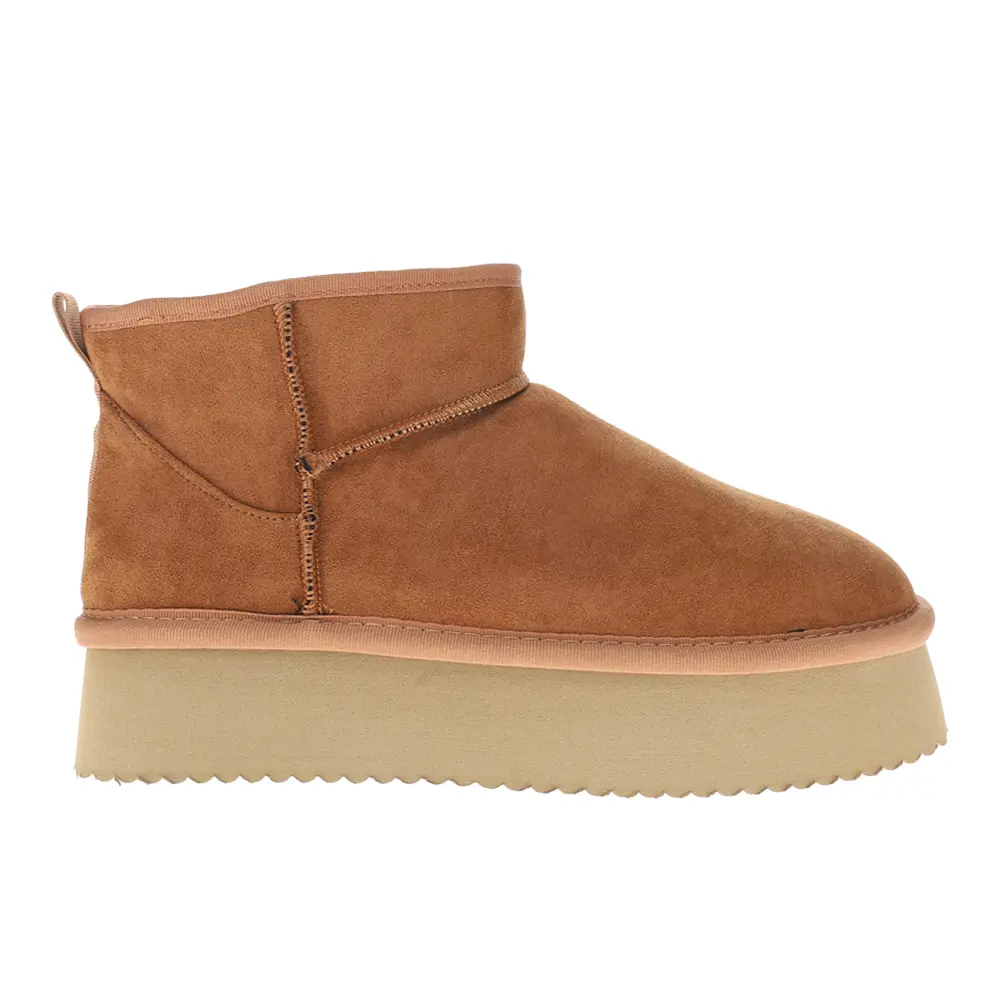 Corkys Womens Room Service Pull On Platform Round Toe Casual Boots Ankle Mid Heel 2-3" - Brown