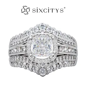 【V27】Promotional Event Elegant Square Shaped Rhinestone Decorated Multi-layered Cubic Zirconia Ring, Luxury Jewelry for Women, Trendy All-match & Exquisite Jewelry for Birthday Gift