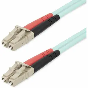 Startech 450FBLCLC25 Fiber Optic Duplex Patch Network Cable, Aqua Fiber Optic Cable