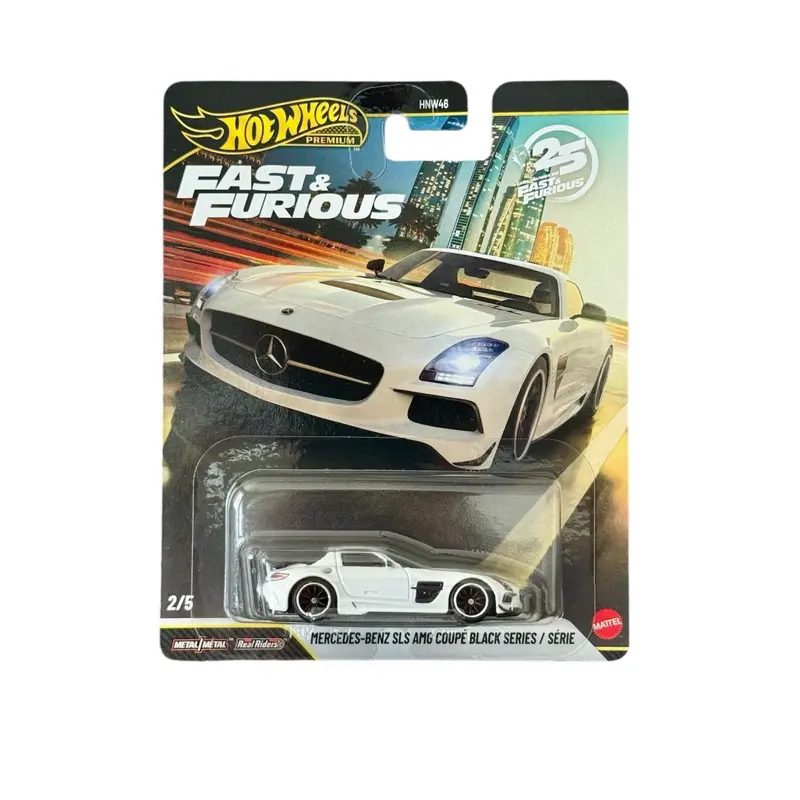 Hot Wheels Premium Mercedes-Benz SLS AMG Coupe Black Series Fast & Furious 1:64 Diecast Car
