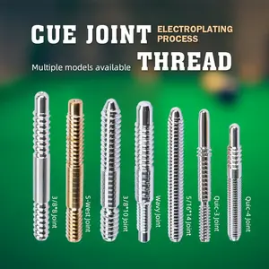 Billiard Cue Repair Joint Screws Stainless Steel Pool Cue Repair Tools 3/8*8 Joint 3/8*10 Joint 5/16*14 Joint Billiard Shaft Joint Pin Insert Screws - Cue Shaft Maintenance and Fitting Equipment - Durable Cue Repair Accessories for Pl