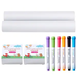 【Summervibes】VEVOR Easel Accessory Set Chalk & Markers & Paper Rolls 32PCS for Tabletop Easel Colorful