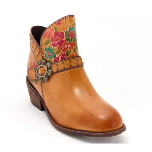 L'Artiste by Spring Step Leather Ankle Boots - Daintylady