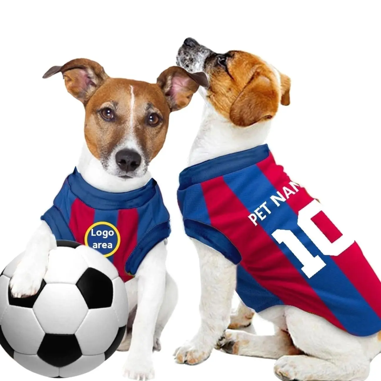 Barcelona Personalised Pet Tank Top FC 25/26 with original FC logo (Dog Football Costume and Cat Football Costume Gift) HKA W1N