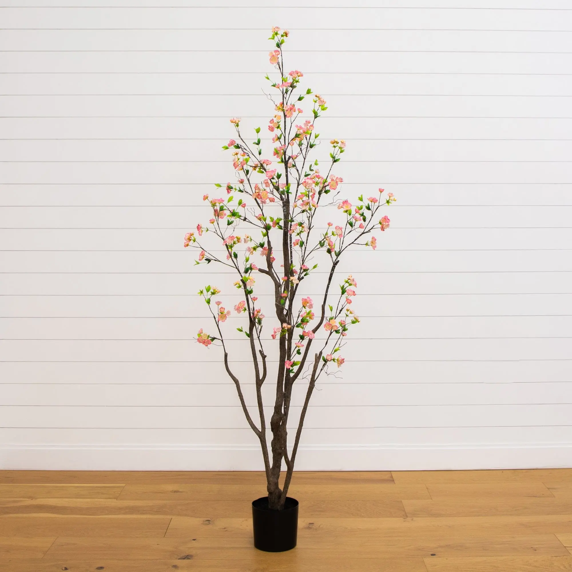 6.5ft Artificial Cherry Blossom Tree, Decorative Flower Plant for Home Decor, Kitchen Use, Nursery Decoration