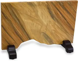 SliceElite XL Magnetic Knife Block Double Sided Knife Holder Artisan-Finished Pine Wood Stand Strong Magnetic Knife Storage Organizer Large Surface Kitchen Countertop Knife Rack Holds Up To 24 Knives Non Slip Base