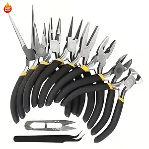16/8/7/5pcs Professional Multi-Functional Pliers Tool Set with Ergonomic Design, Including Mini Bending, Pointed, Combination, Ball Head, and Wire Stripping Pliers, Perfect Gift for Valentine's Day