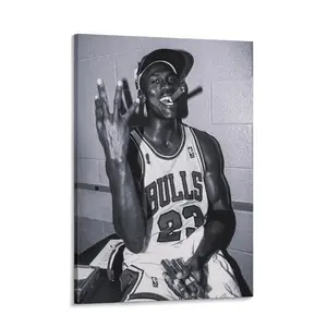 Michael Jordan Poster Basketball Wall Art Sports Print Motivational Poster Gift for Basketball Fans Poster