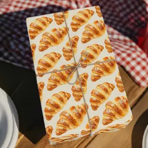 Golden Croissant Wrapping Paper