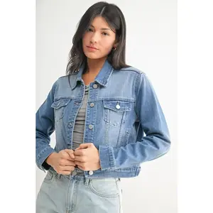 Sunwashed Stretch Denim Jacket