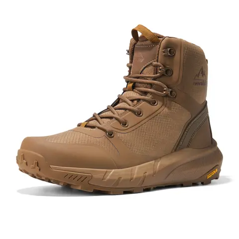 NORTIV 8 Metrostrike Men's 8-in Combat Boots - 1 Pair, Lightweight, Breathable, Durable Outdoor Hiking Shoes, Advanced Cushioning, Side Zipper, Rubber Outsole, All Seasons Work Footwear,outdoorfun