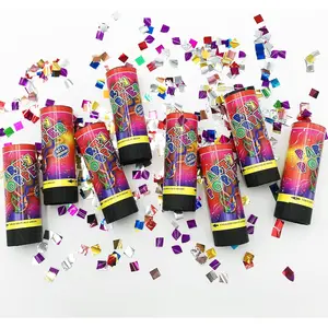 Confetti Poppers Cannons for Wedding Birthday Graduation Baby Shower Kids Fun Party Supplies Decorations and Favors (Colorful)
