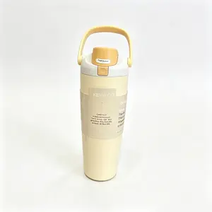 Owala 30oz Insulated Travel Tumbler with Handle Leak-Proof Straw Lid Pastel Color Water Bottle for Gym & On-the-Go Drinkware Flasks Bottled Mug Portable