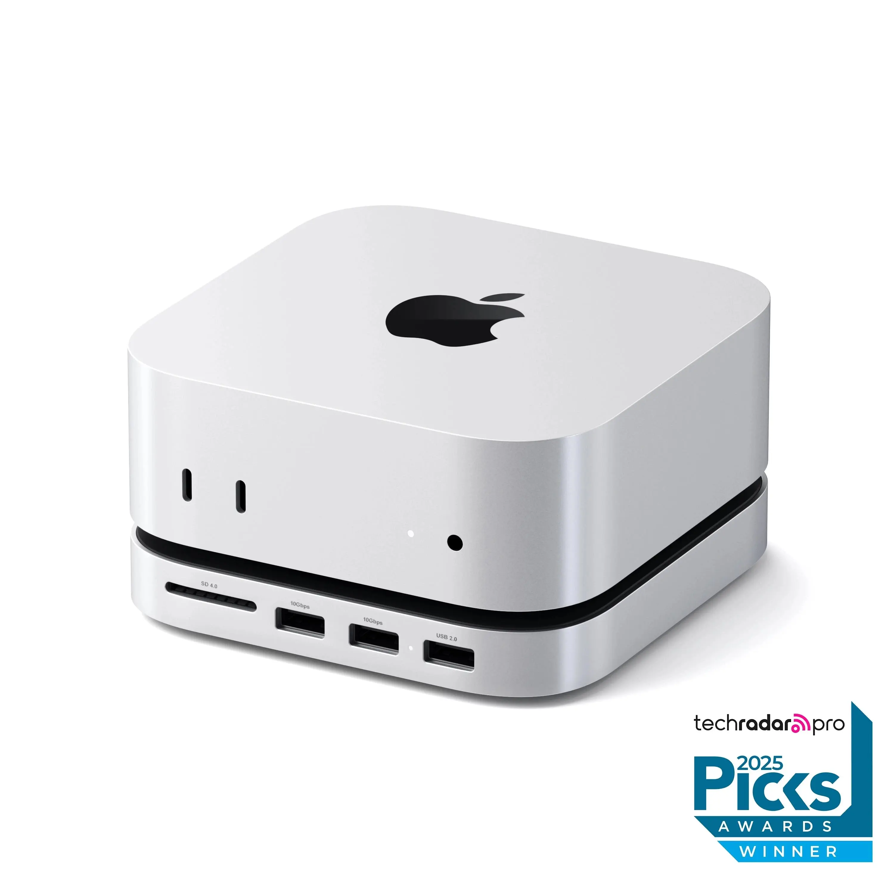 Mac Mini M6/M5 Pro/M4 Docking Station - Hub + SSD Enclosure, Stand, USB-A Ports, Front USB 2.0 Ports, Compact Form, Front Plug-In Design, Enhances Your Setup