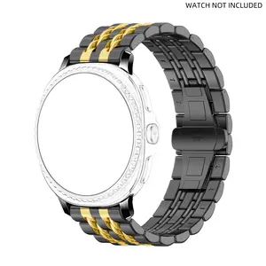 Stainless steel men's strap compatible with Samsung Galaxy Watch 8 40mm 44mm Classic 46mm replacement metal strap, Smart watch strap, men's stainless steel replacement chain strap