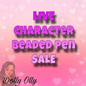 Premade Character Beaded Pen - Live Character Beaded Pen Sale - Unique Design & Stylish Writing Tool