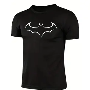 【Bat Graphic T Shirt】【100% Cotton】Trendy Bat Graphic T-Shirt for Men – Stylish Tee, Casual Summer Short Sleeve Streetwear Top, Minimal Gothic Aesthetic Shirt, Unisex Fashion Tee tiktokshopspringglowup