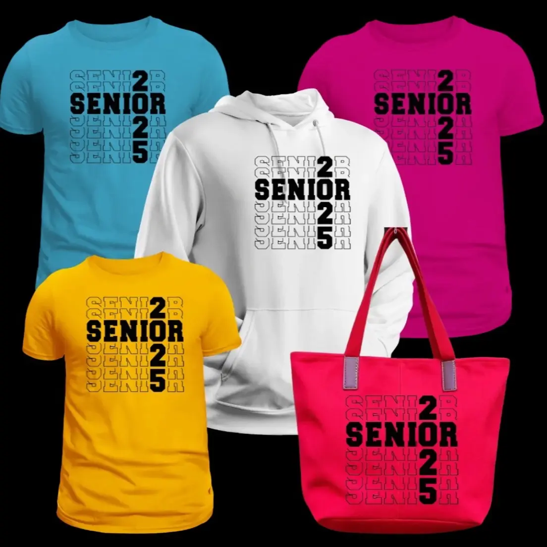 Senior 2025 Screen printed unisex T-Shirt