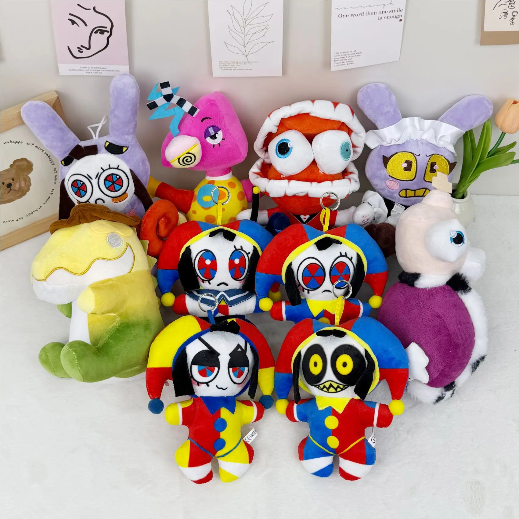 New Digital Circus Fluffy Stuffed Clown Queen Doll, Kids' Gift, Wholesale Option (Toys & Hobbies, Dolls & Stuffed Toys Category), Fluffy Stuffed Toys