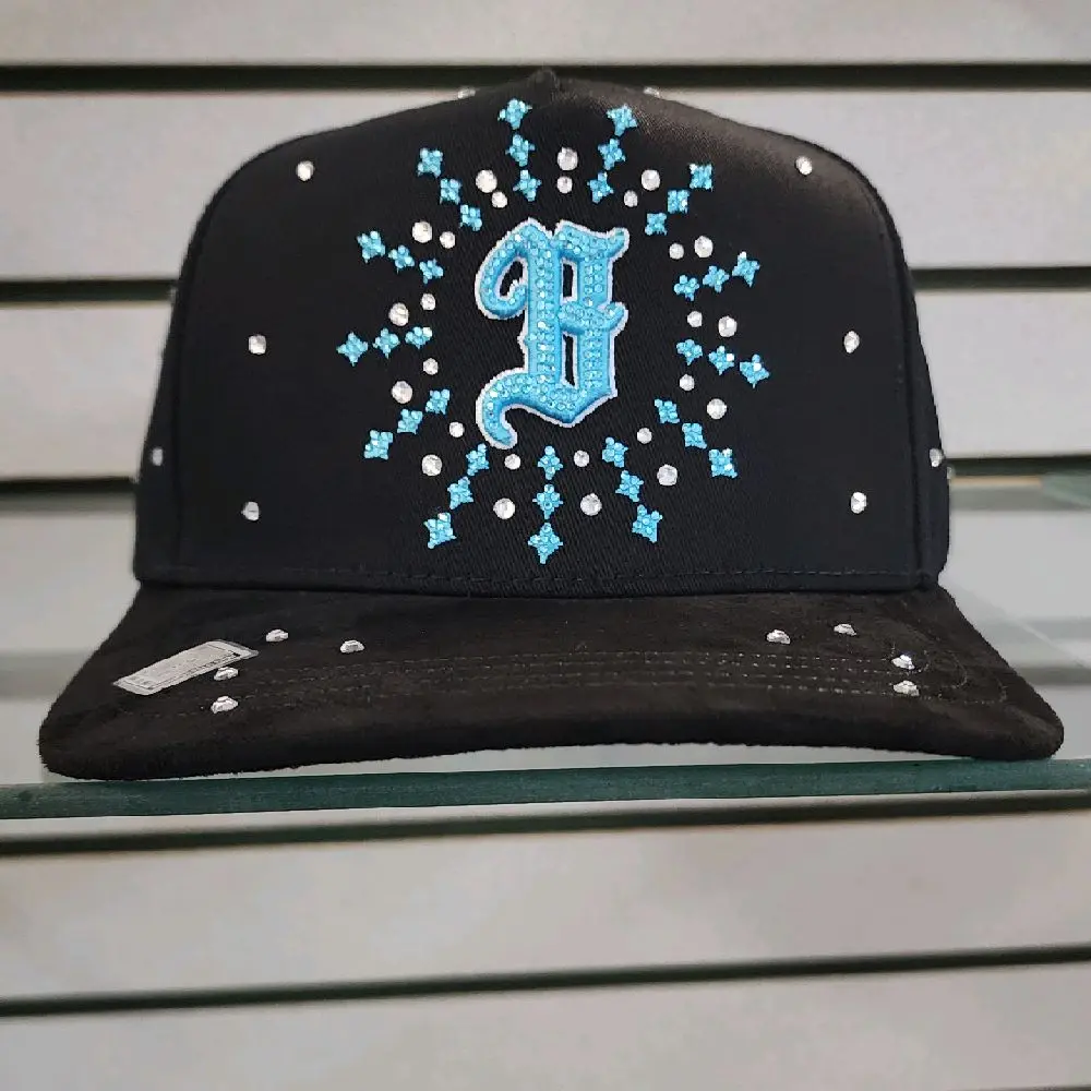 BB TURQUOISE CRYSTALS HAT   100% ORIGINAL AND GUARANTEED QUALITY J/A